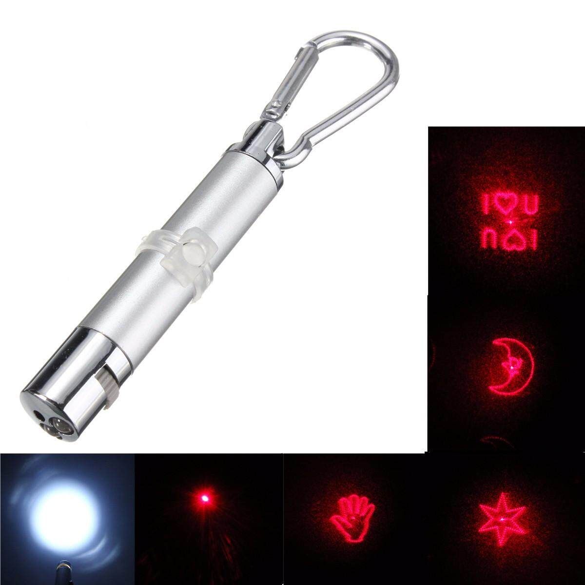Pet Play Funny Cat Dog Exercise Toy LED Red Light Laser Pointer Keychain Pen