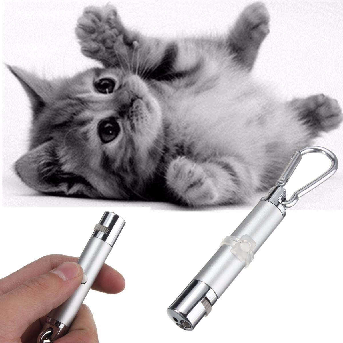 Pet Play Funny Cat Dog Exercise Toy LED Red Light Laser Pointer Keychain Pen