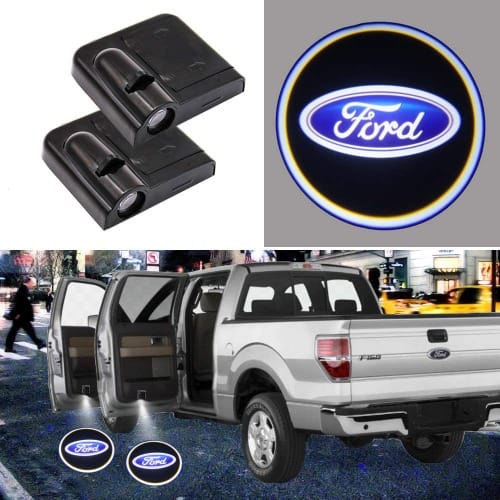 2pc Wireless Ford Car Door Led Welcome Laser Projector Logo Light