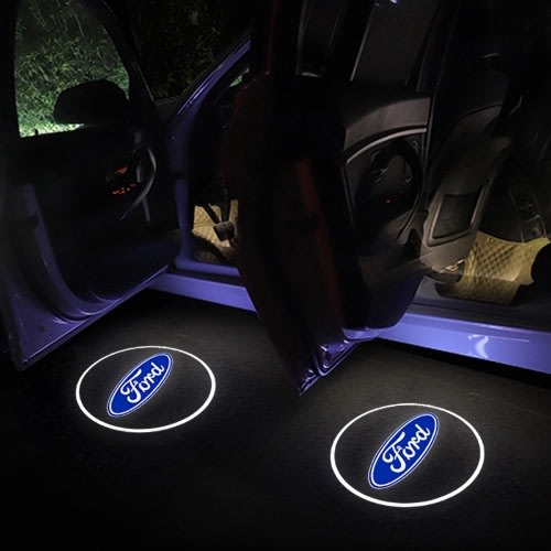 2pc Wireless Ford Car Door Led Welcome Laser Projector Logo Light