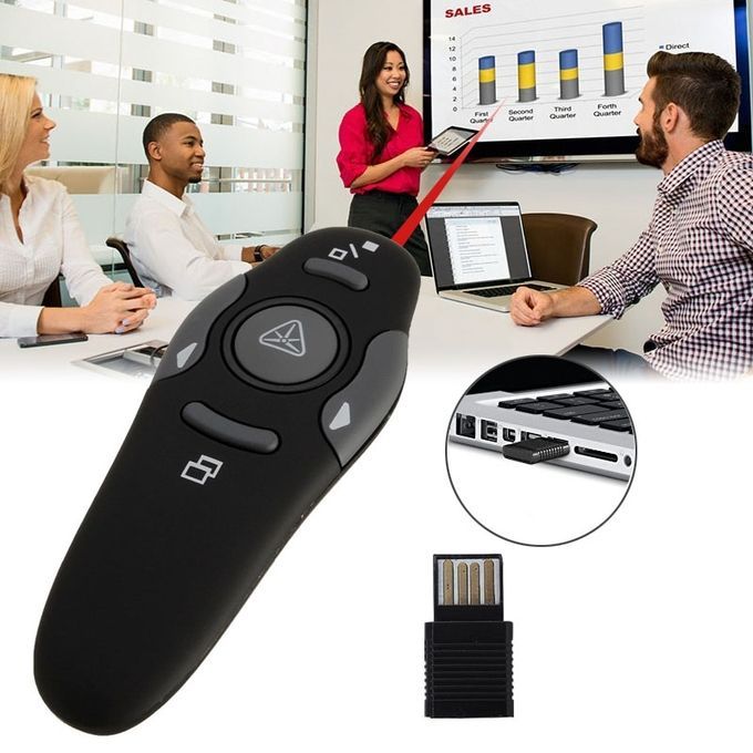 Multimedia Presenter With Laser Pointer And USB Receiver