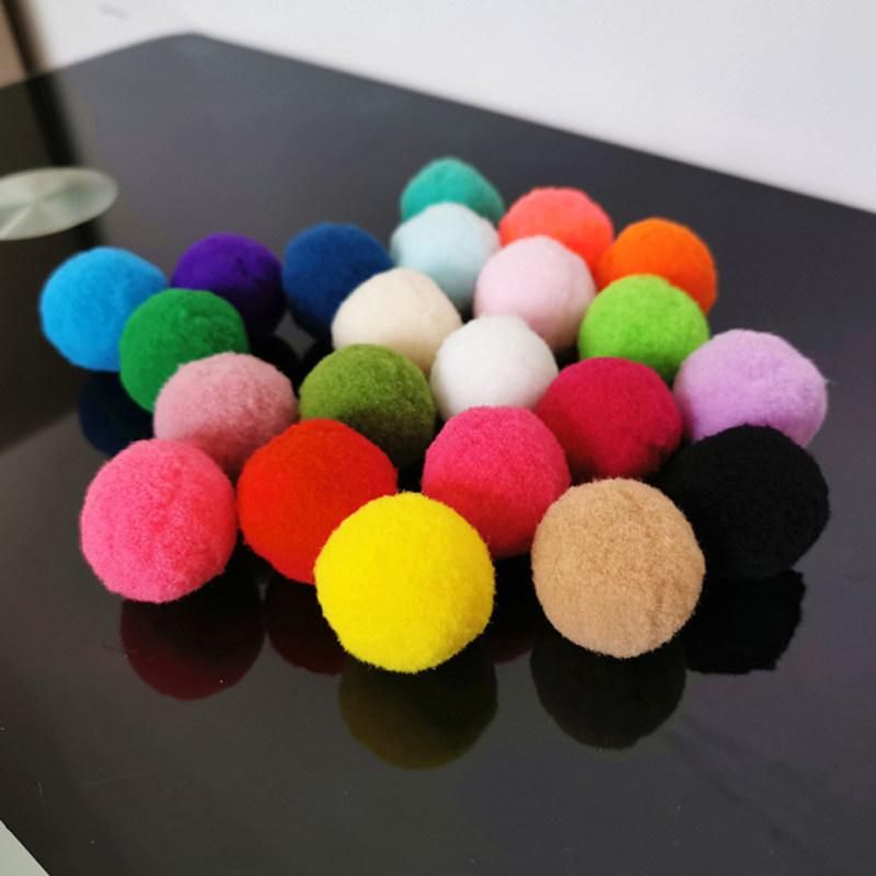 10/20/30Pcs Pet Cats Kitten Polyester Plush Balls-Multicolor