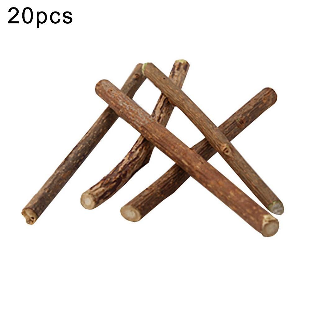 15/20Pcs Pet Cats Kitten Snacks Matatabi Chew Stick Molar-