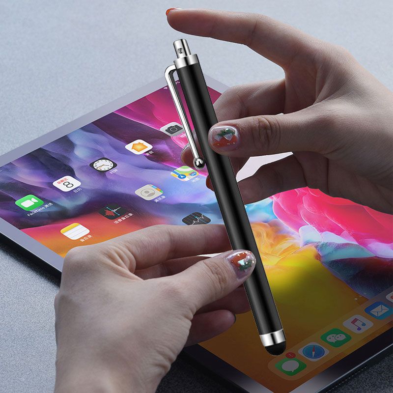 (Silver 10X)Mosible 10Pcs/lot Universal Stylus Pen Drawing Tablet Capacitive Screen Touch Pen For IPad IPhone Samsung Xiaomi Mobile Phone MAA