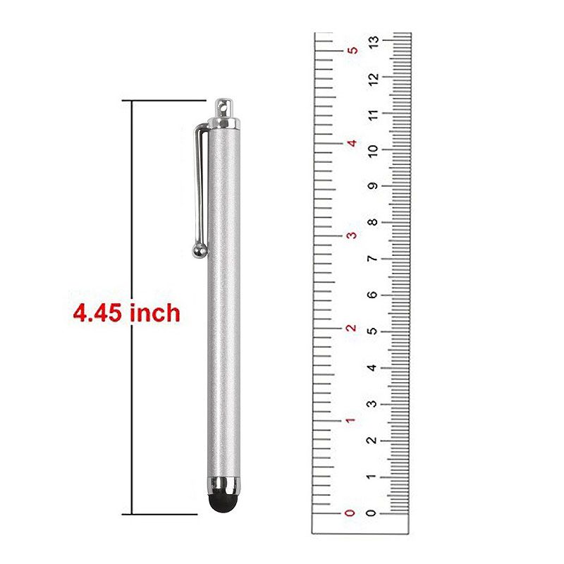 (Silver 10X)Mosible 10Pcs/lot Universal Stylus Pen Drawing Tablet Capacitive Screen Touch Pen For IPad IPhone Samsung Xiaomi Mobile Phone MAA
