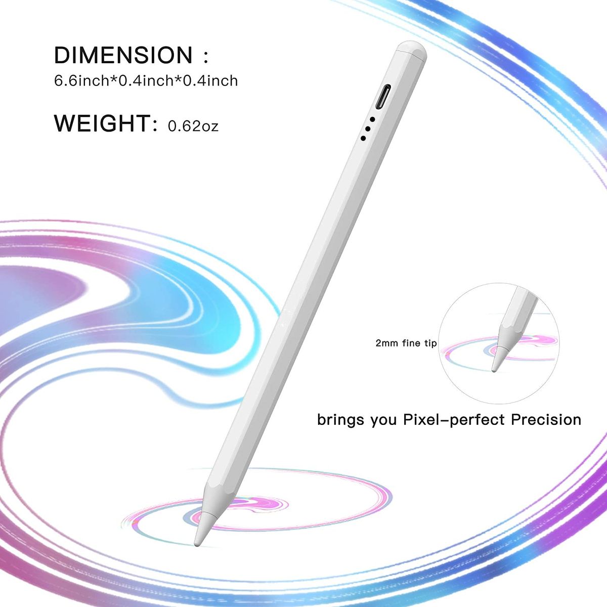 (DFY-PEN)Stylus Pen For IPad  Apple Pencil For IPad Pro 2021 11/12.9 Inch 2018-2022, IPad 9th Gen, IPad 6/7/8th Gen, IPad Air 345 Pencil MAA