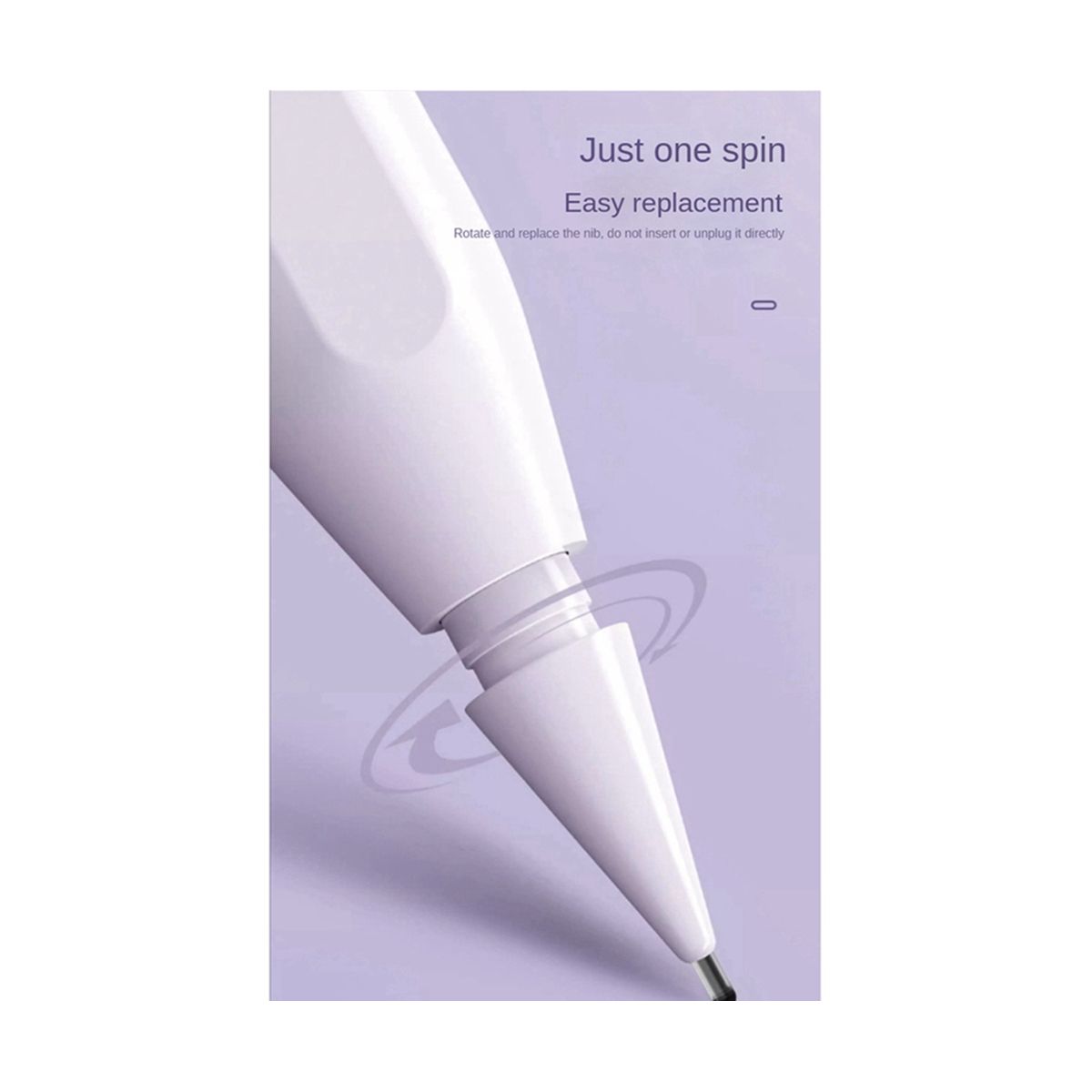 For Apple Pencil 1St and 2Nd Generation Modified Needle Tube Damping Mute Wear-Resistant Paper Film Pen Tip,B