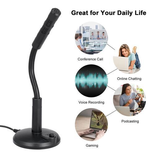 USB Condenser Microphone Computer Desktop Recording Mic YouTube