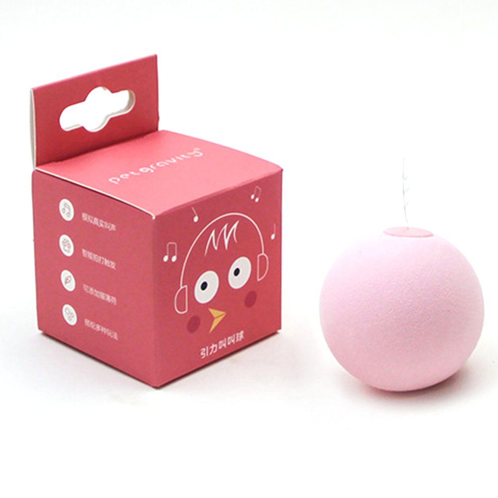 Smart  At Toys Intera Tive Ball  Atnip  At Training Toy Pet Playing Ball Toy-pink