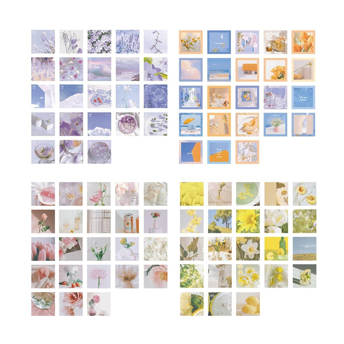 184Pcs Kawaii Mini Adhesive Stickers Scrapbooking Creative Junk Journal Decorative Stationery School Supplies