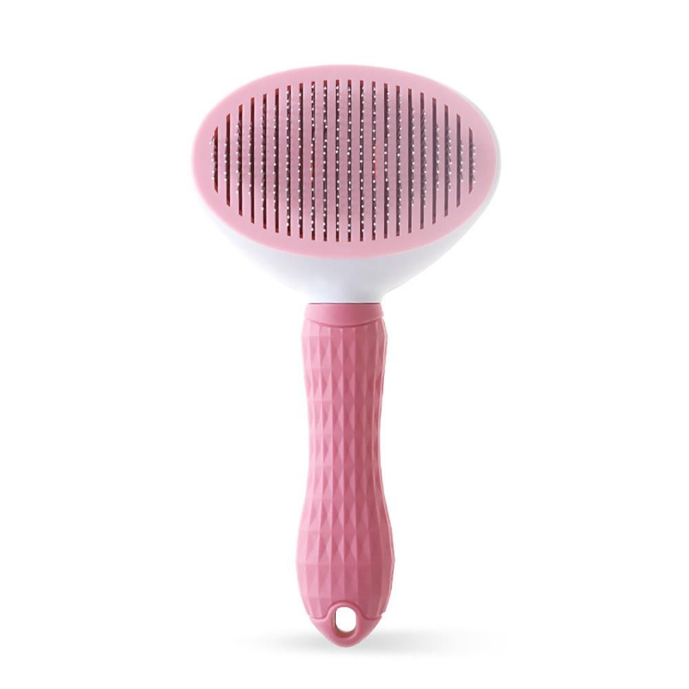 Pets Dogs Cats Fine Core Needles Comb Hair Removal-Pink