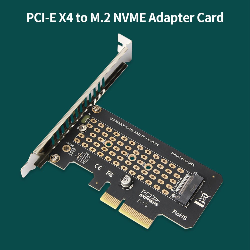 M.2 NVME Adapter Card PCI-E X4 To NVME Expansion Card SSD