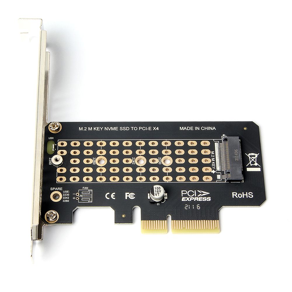 M.2 NVME Adapter Card PCI-E X4 To NVME Expansion Card SSD