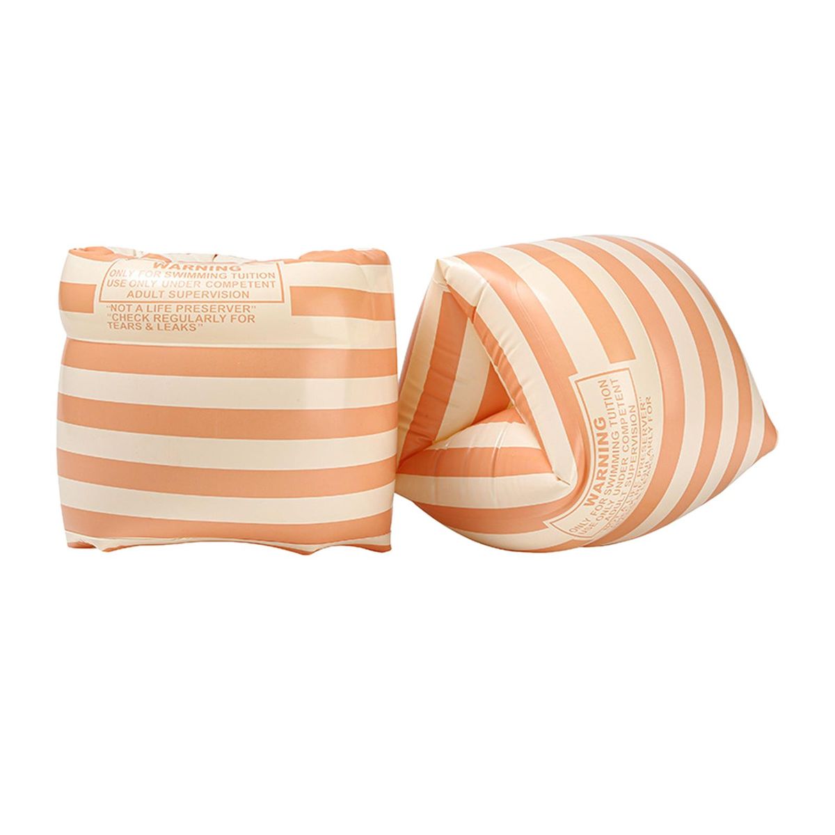 Kids Swimming Arm Float Rings Swim Arm Bands Orange Stripe