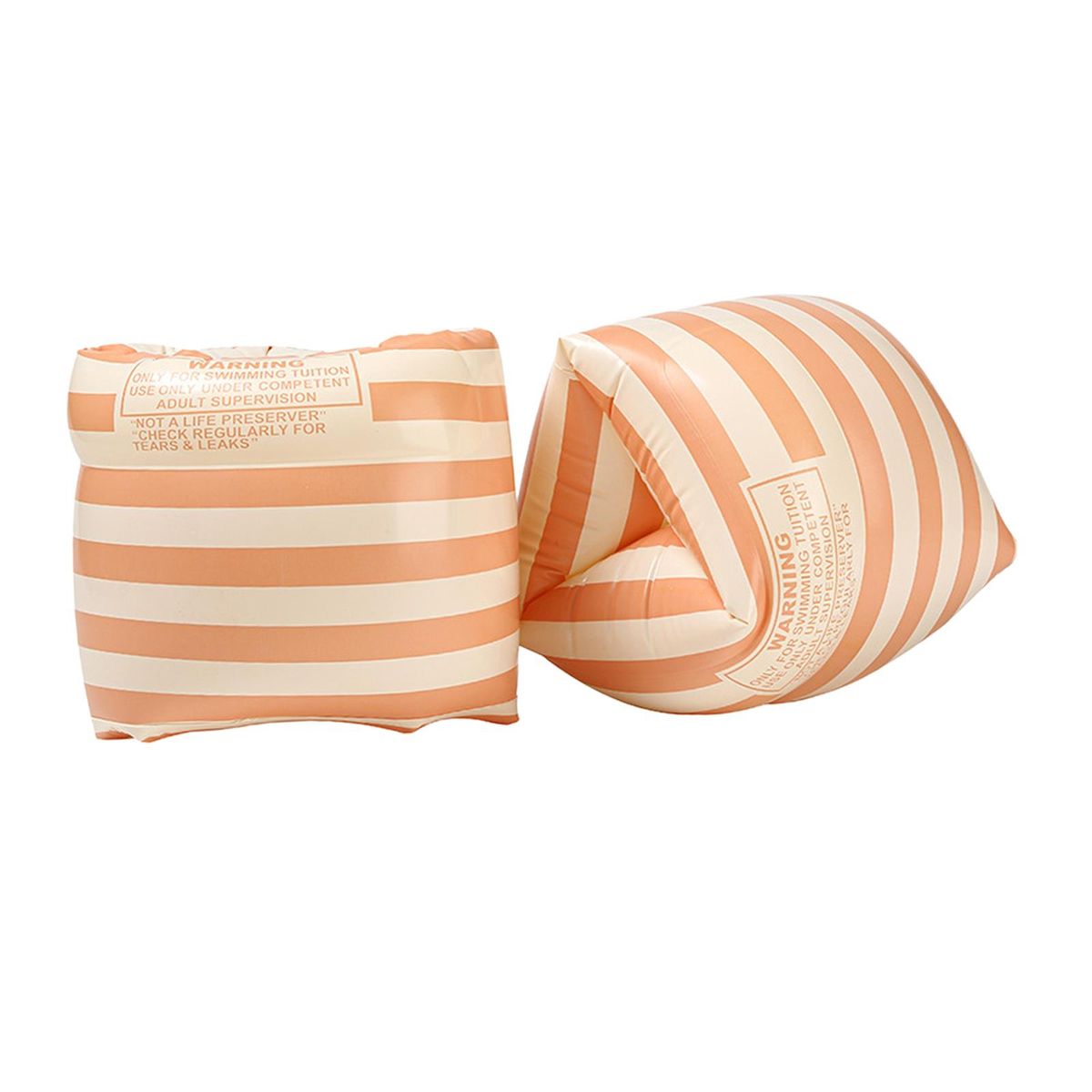 Kids Swimming Arm Float Rings Swim Arm Bands Orange Stripe