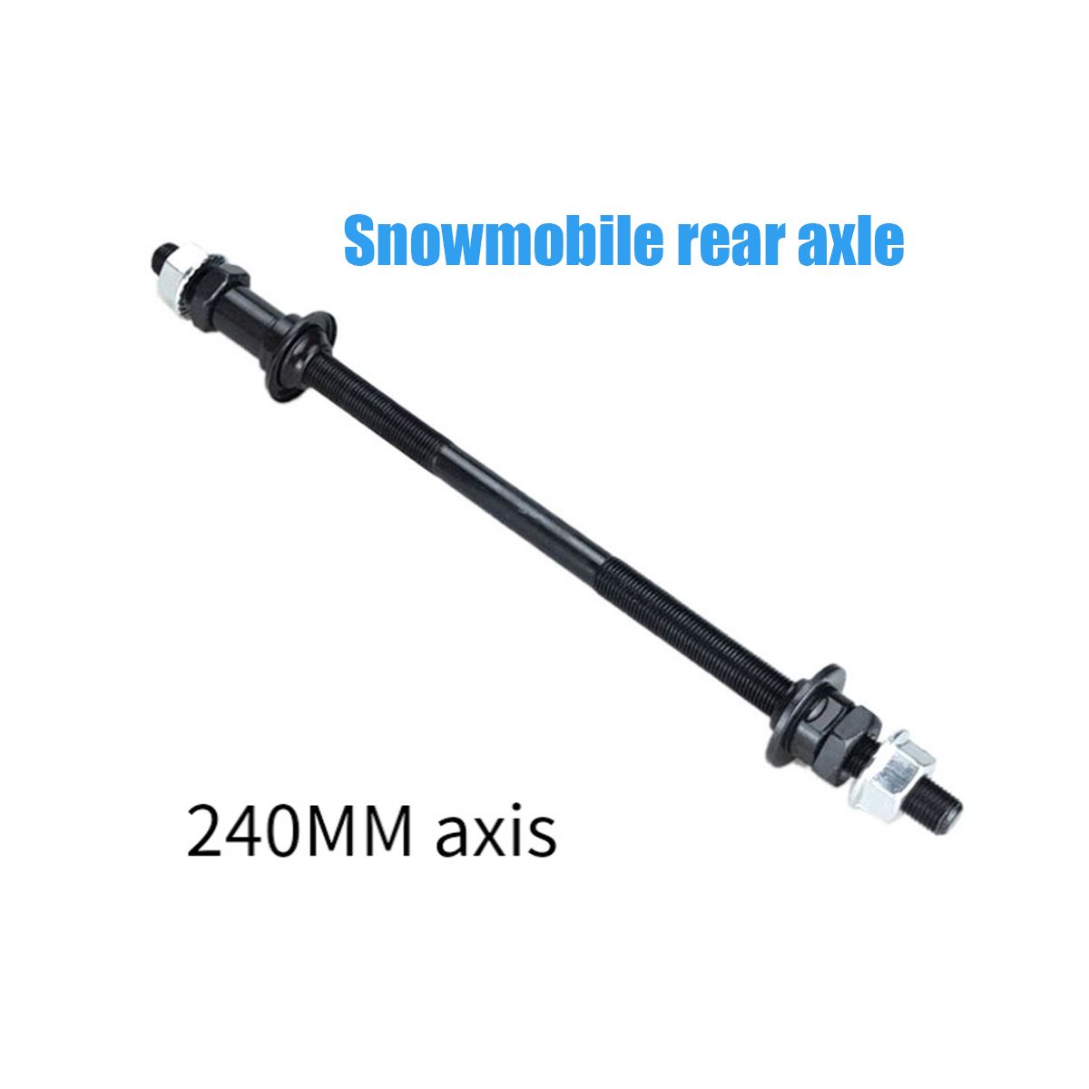 Lengthened 240mm Mountain Bike Snow Bike Fat Bicycle Hubs Rear Axle Refitted Solid Axle Rear Axle Bicycle Accessories