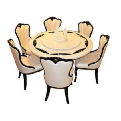 Modern Design Dining Table And 6 Chairs Set