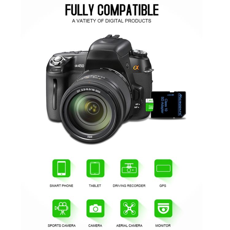 MICRODATA 64GB U3 Green And White TF(Micro SD) Memory Card