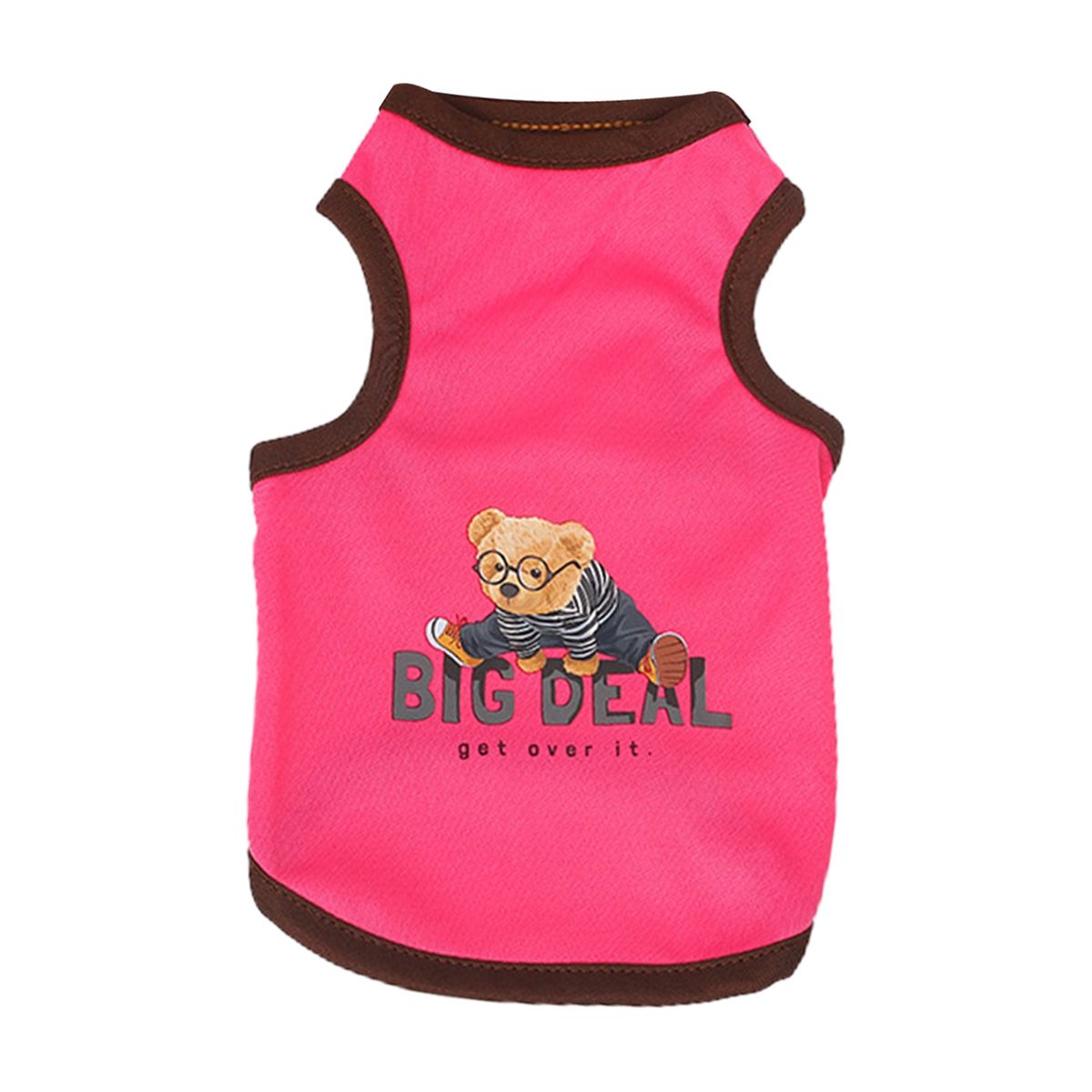 Pet Shirt Pet Dog Refreshing Shirt Outfit Rose Red