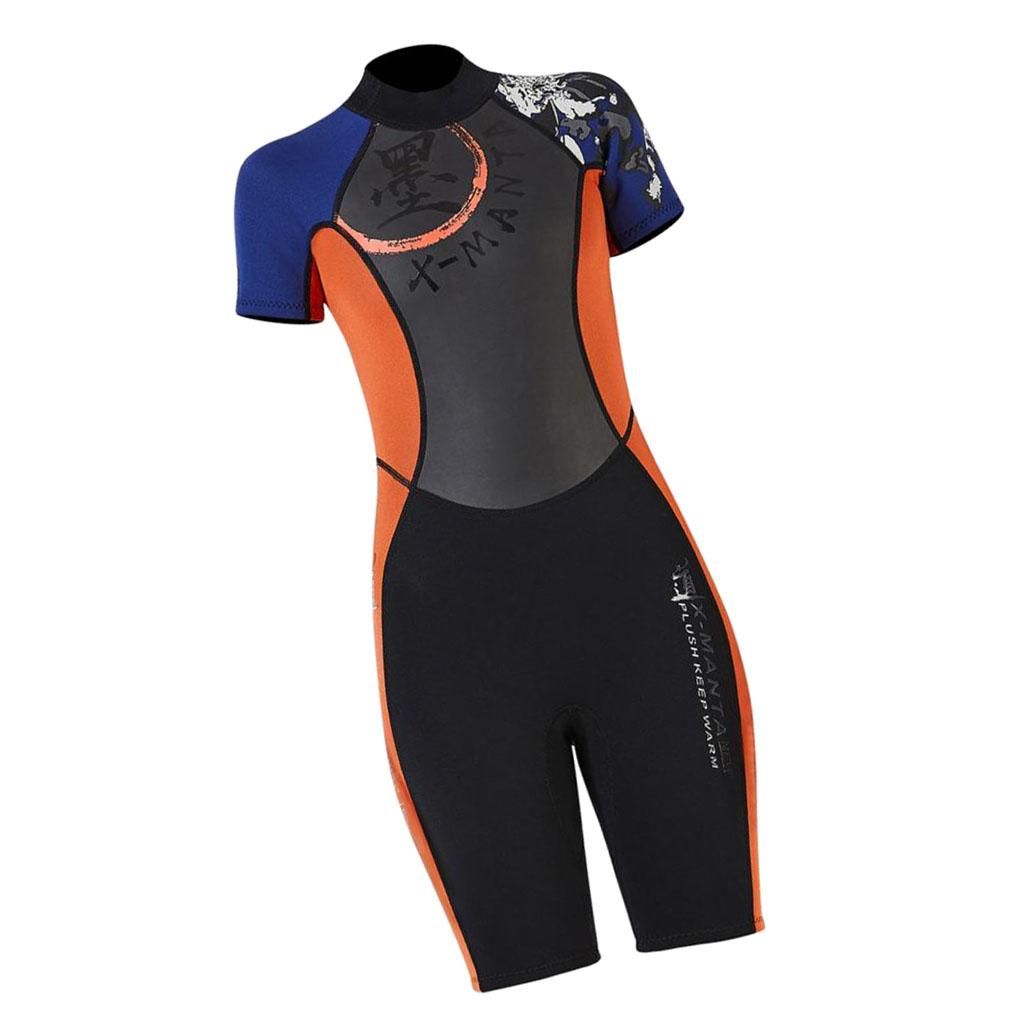 Diving Wetsuit Jumpsuit Suit Thermal Shortie Ladies Surfing Swimming L