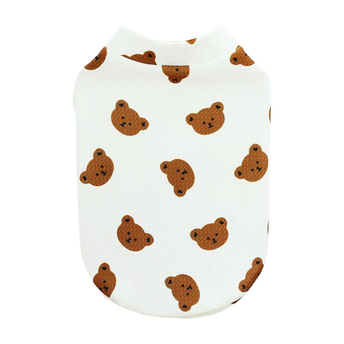 Cat Pullover Cartoon Bear Pattern Pet Cat Dog Two-legged Shirt White