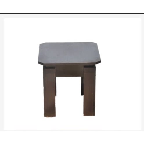 Wooden Side Stool - coffee brown