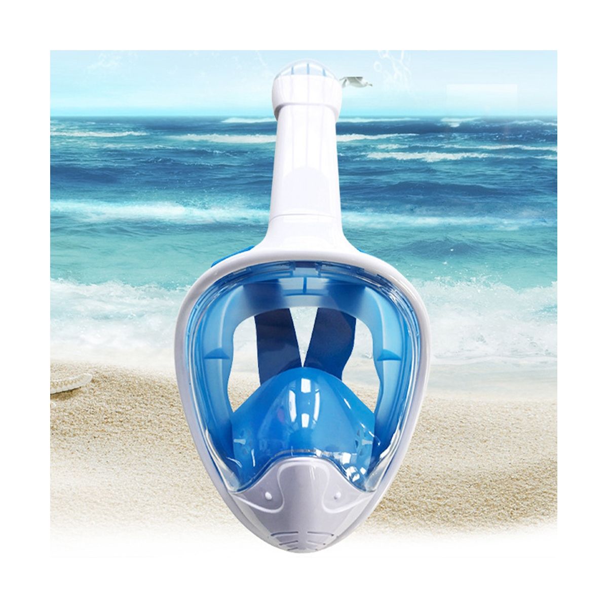 With Detachable Full Face Snorkel Silicone Mask Adult