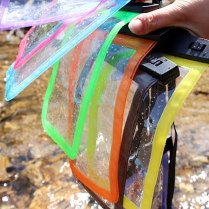 Swimming Bags Mobile Waterproof Bag PVC Phone Case For All Models Orange