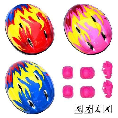 3-6 Years Kids Helmet Bicycle 7Pcs/Set