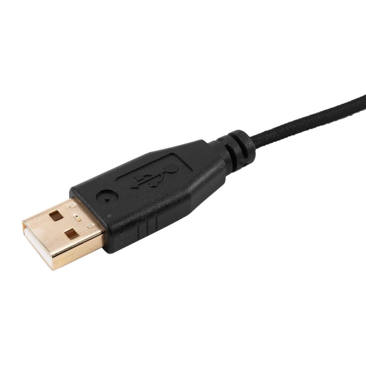 Usb Cable Mice Line For Razer Deathadder Hex Molten 2012 Approx. 2.1M 5 Wires 5 Pins Black Gold Plated Replacement Gaming Mouse