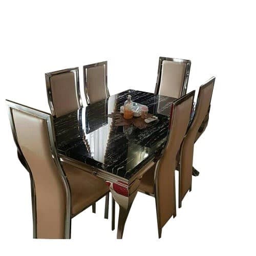 Marble Dinning With 6 Chairs