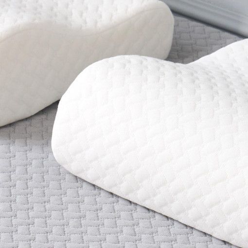 Life Queen Size Contour Memory Foam Pillow, Neck Pain Relief