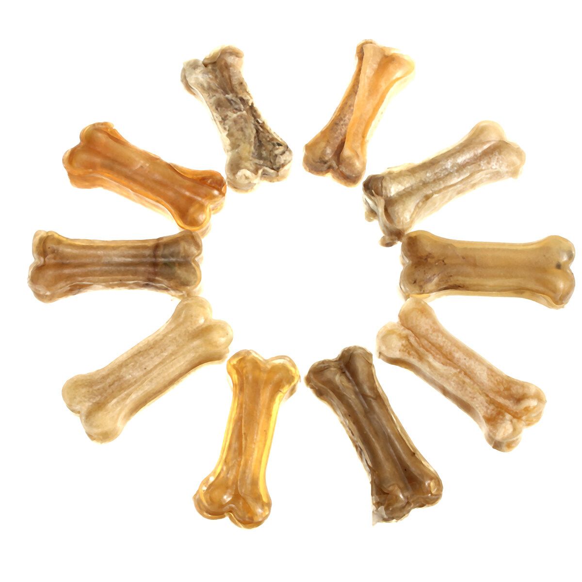 10pcs Dainty Chews Snack Food Treats Bones For Pet Dog