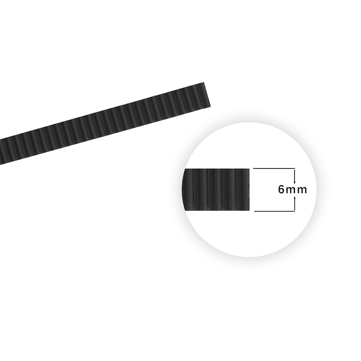 5 Meters GT2 Timing Belt 6mm Width With 5pcs GT2 20 Teeth