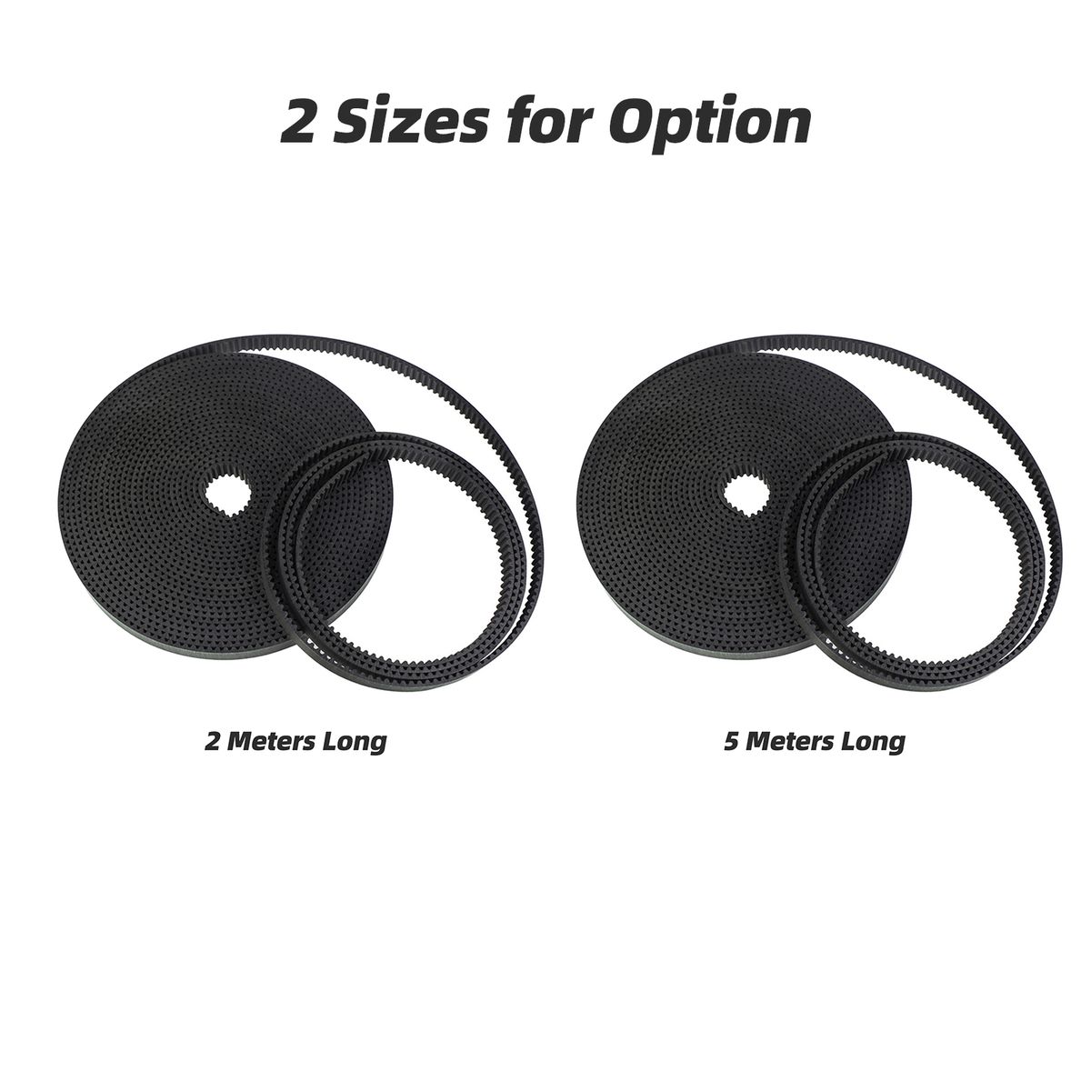 5 Meters GT2 Timing Belt 6mm Width With 5pcs GT2 20 Teeth