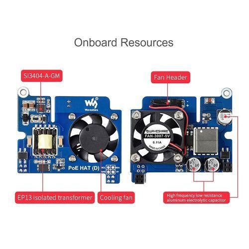 Waveshare Power Over Ethernet (PoE) HAT For