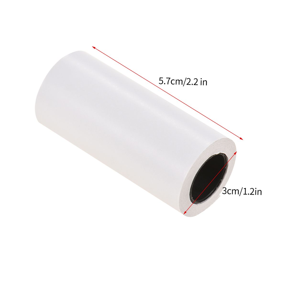 5 Rolls Self-Adhesive Thermal Paper Roll White Sticky Paper