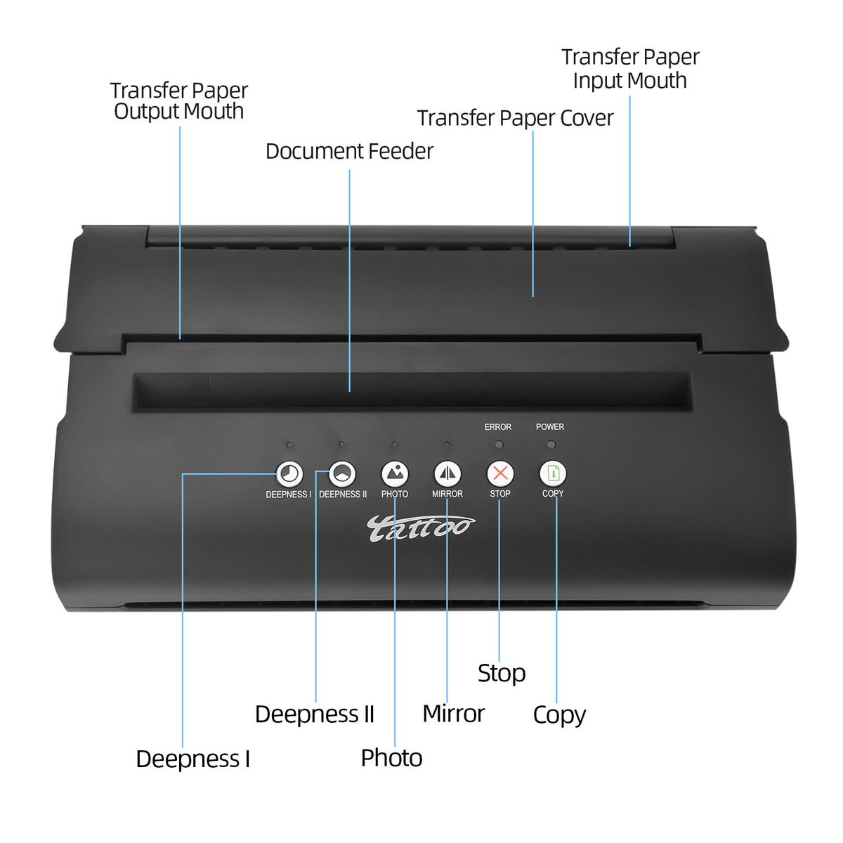 Tattoo Stencil Transfer Machine Printer Drawing