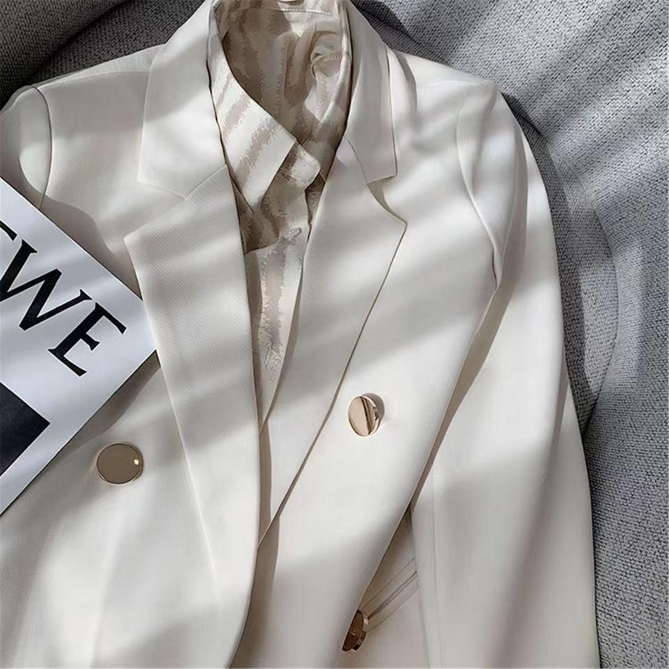 Women's Suit White Suit Elegant Early Spring Coat Spring and Autumn Korean Style British Style Advanced Texture Fashionable Suit
