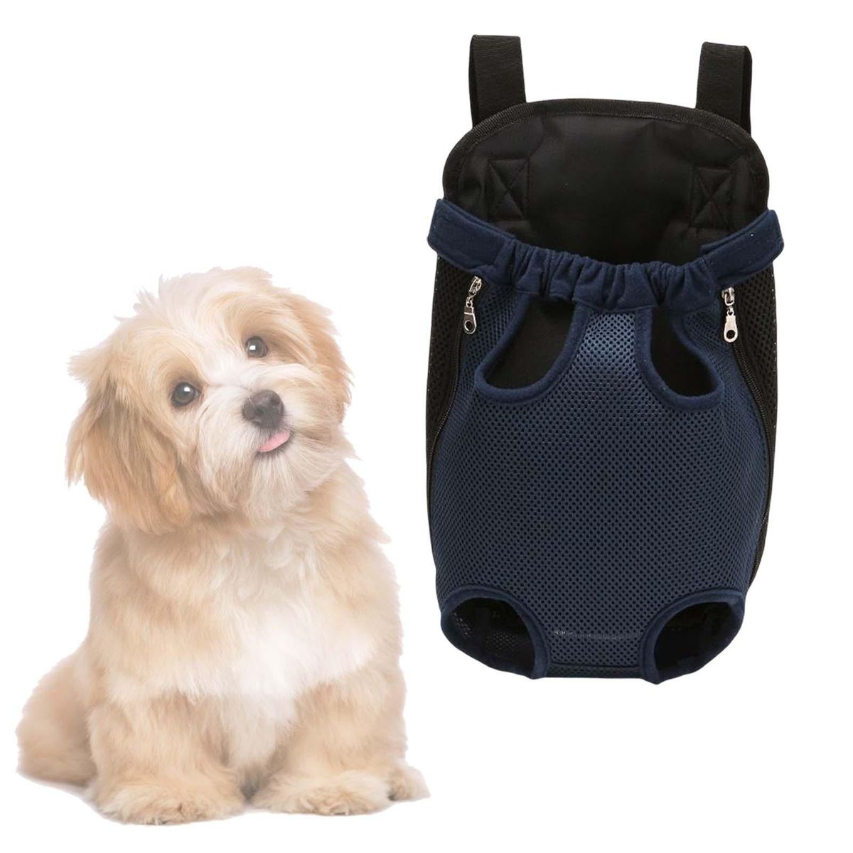 Pet Carrier Backpack Front Facing Legs Out Travel Bag For S Navy Blue