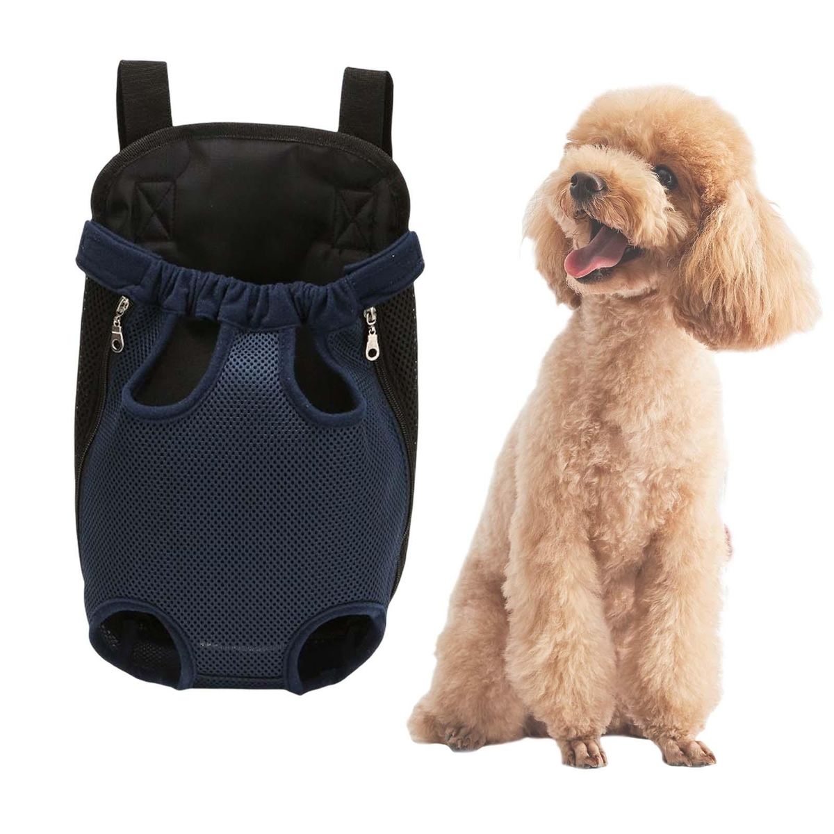 Pet Carrier Backpack Front Facing Legs Out Travel Bag For S Navy Blue