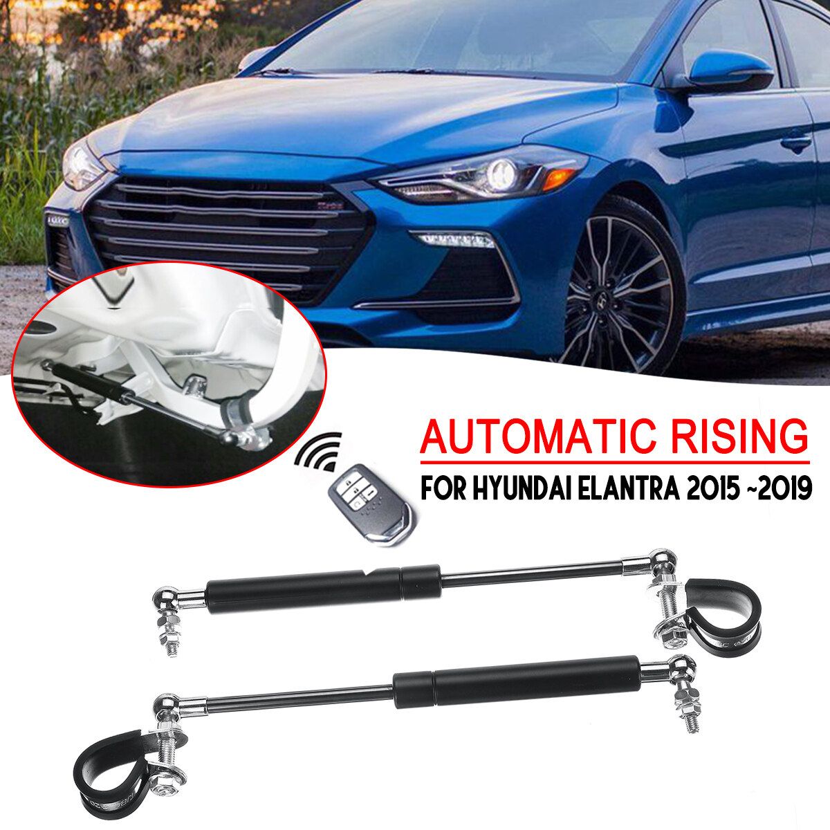 2pcs Rear Lift Supports Shock Strut Gas Spring For Hyundai Elantra 2015-2019 ！