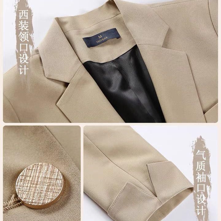 High-Grade Fried Street Suit Jacket for Women Spring and Autumn 2022 New Casual Temperament Slimming Loose Small Suit for Women