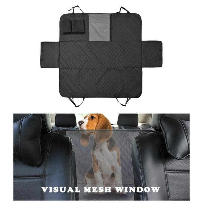 Dog Car Seat Cover SUV Backseat Protector Adjustable Seats Black