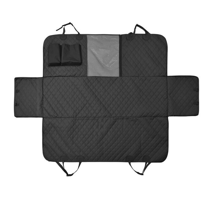 Dog Car Seat Cover SUV Backseat Protector Adjustable Seats Black
