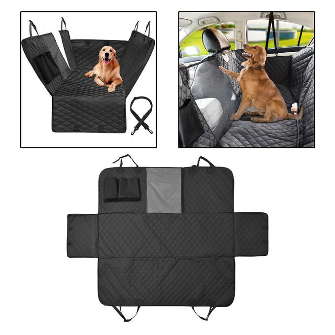 Dog Car Seat Cover SUV Backseat Protector Adjustable Seats Black