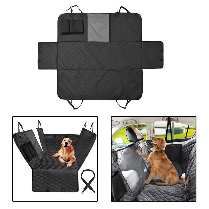 Dog Car Seat Cover SUV Backseat Protector Adjustable Seats Black