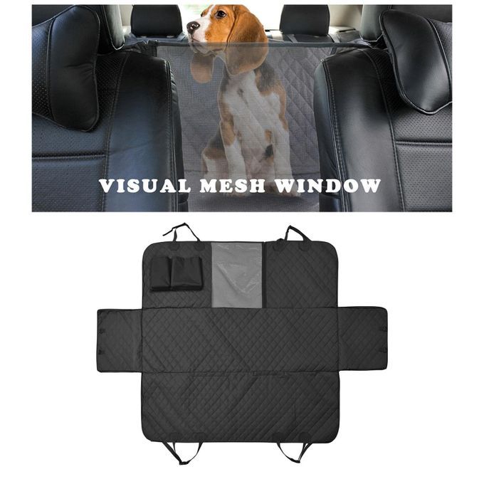 Dog Car Seat Cover SUV Backseat Protector Adjustable Seats Black
