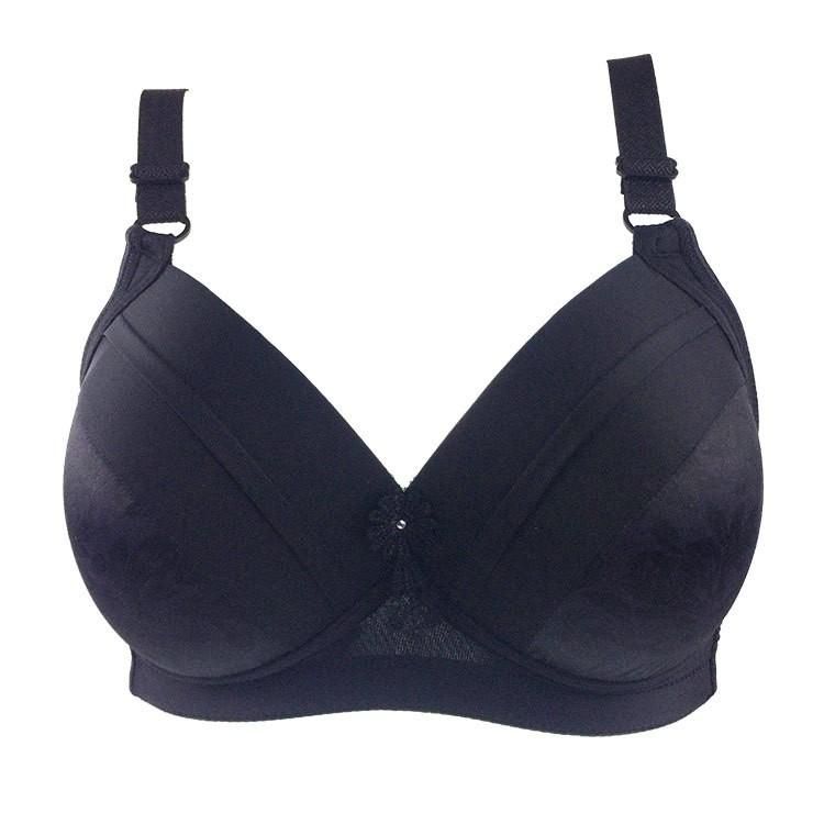 Cross-border plus size underwear bra middle-aged and elderly bra without steel ring thin mother bra bra bra Lightmeat 95C