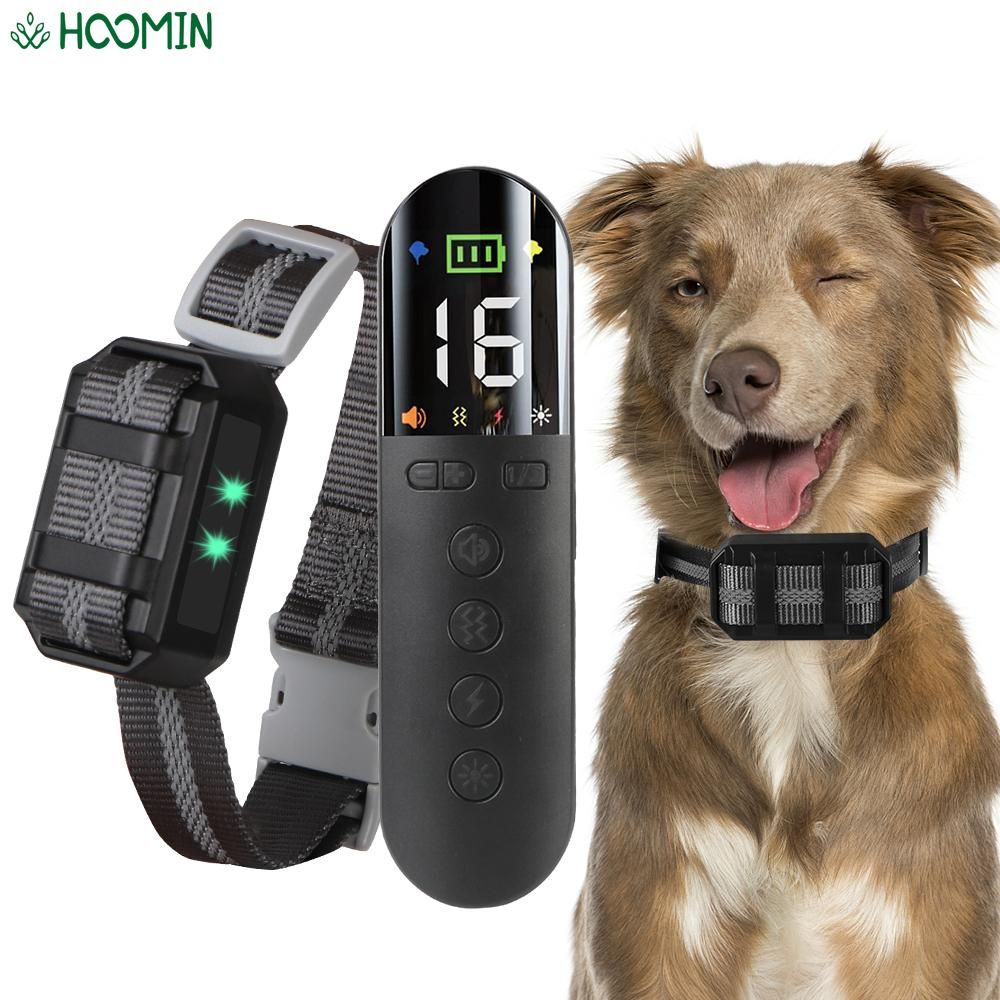 Two Dogs Beep Vibration Shock 1200m Wide Range Remote Pet Dog Training Electronic Collar Waterproof Device LCD Light Modes